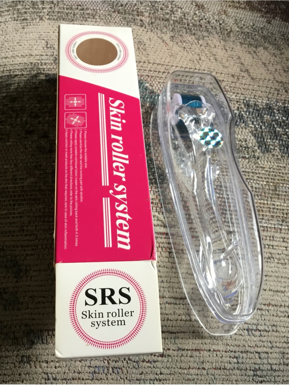 SRS Skin Roller System - Pink and White Face Bath Skin Care Tool
